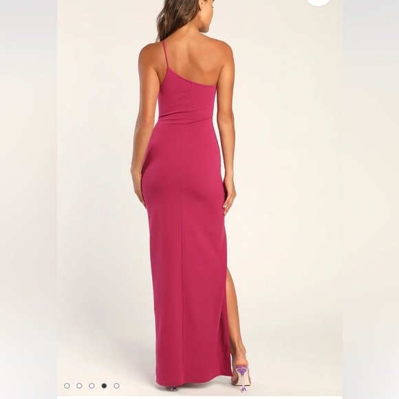 Lulu’s One-Shoulder Keeper of My Heart Maxi Dress - Picture 5 of 8